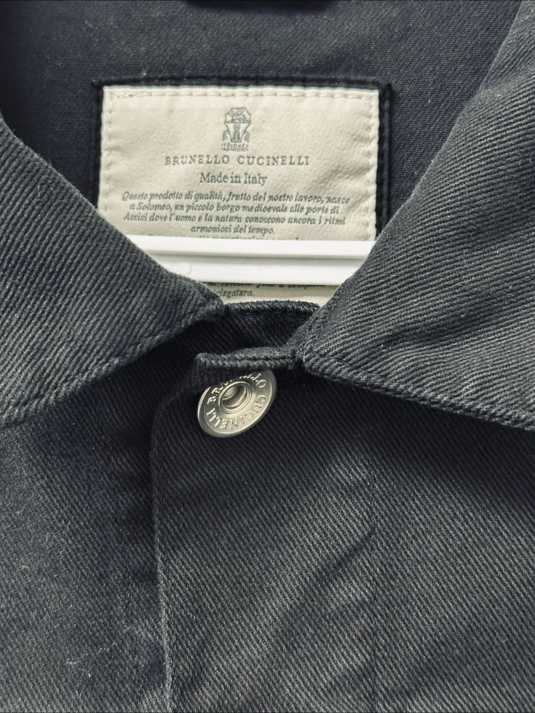 Brunello Cucinelli Black Denim Jacket image indicator(5)