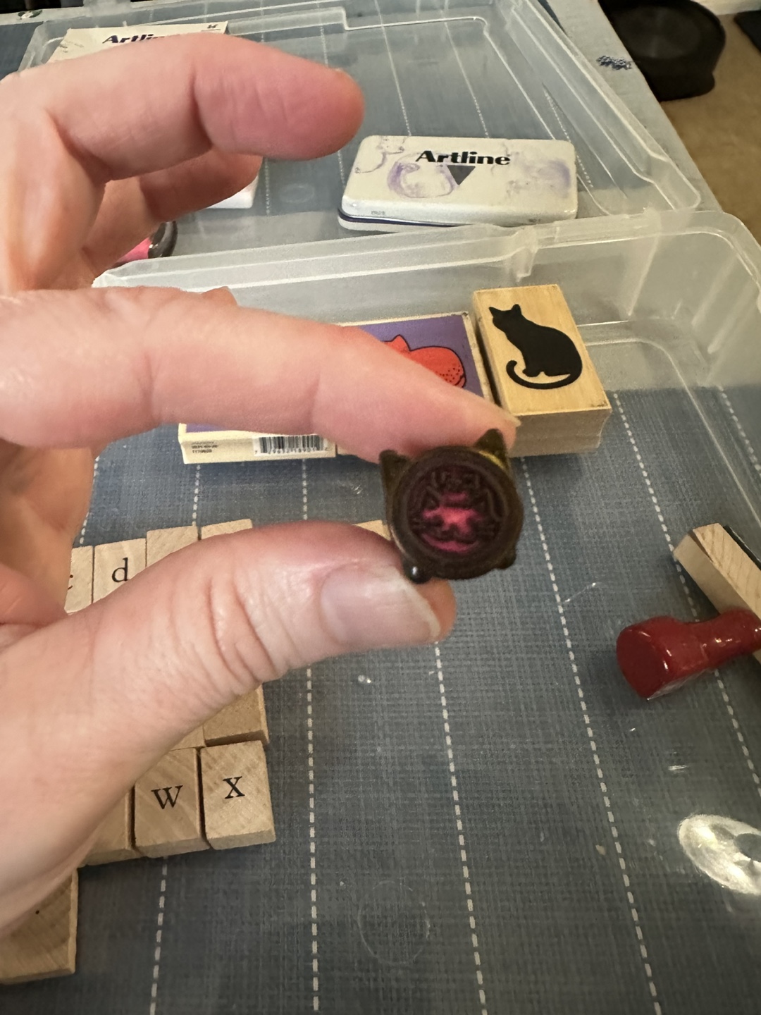 Lot of craft stamps and ink pads - photo 3
