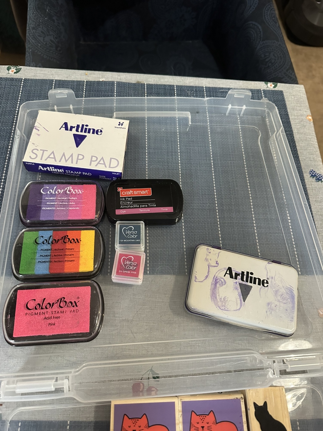 Lot of craft stamps and ink pads - photo 2