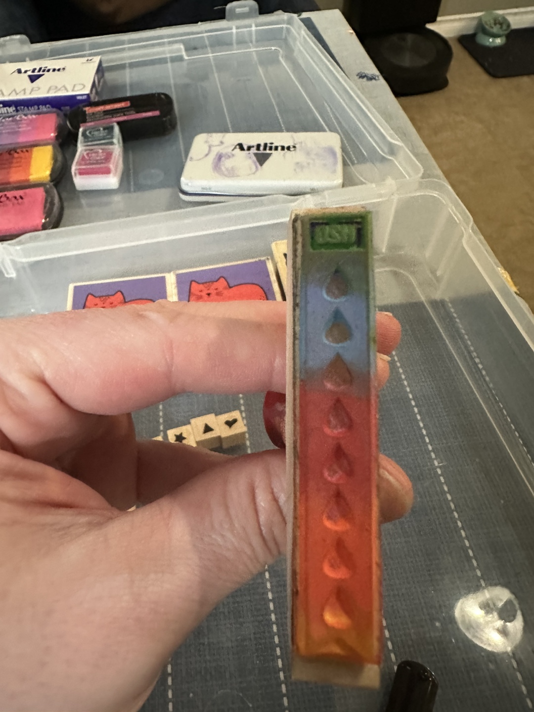 Lot of craft stamps and ink pads - photo 4