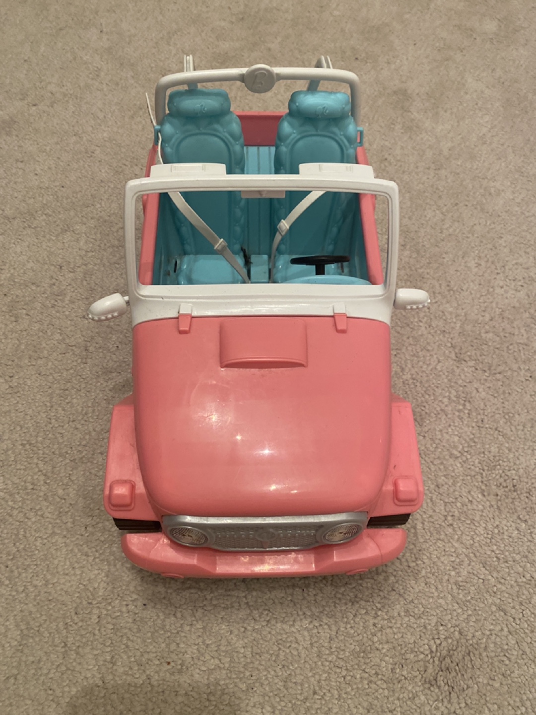 Barbie Pink Jeep Used