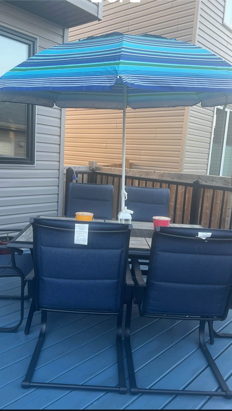 Outdoor Dining Set  six chairs