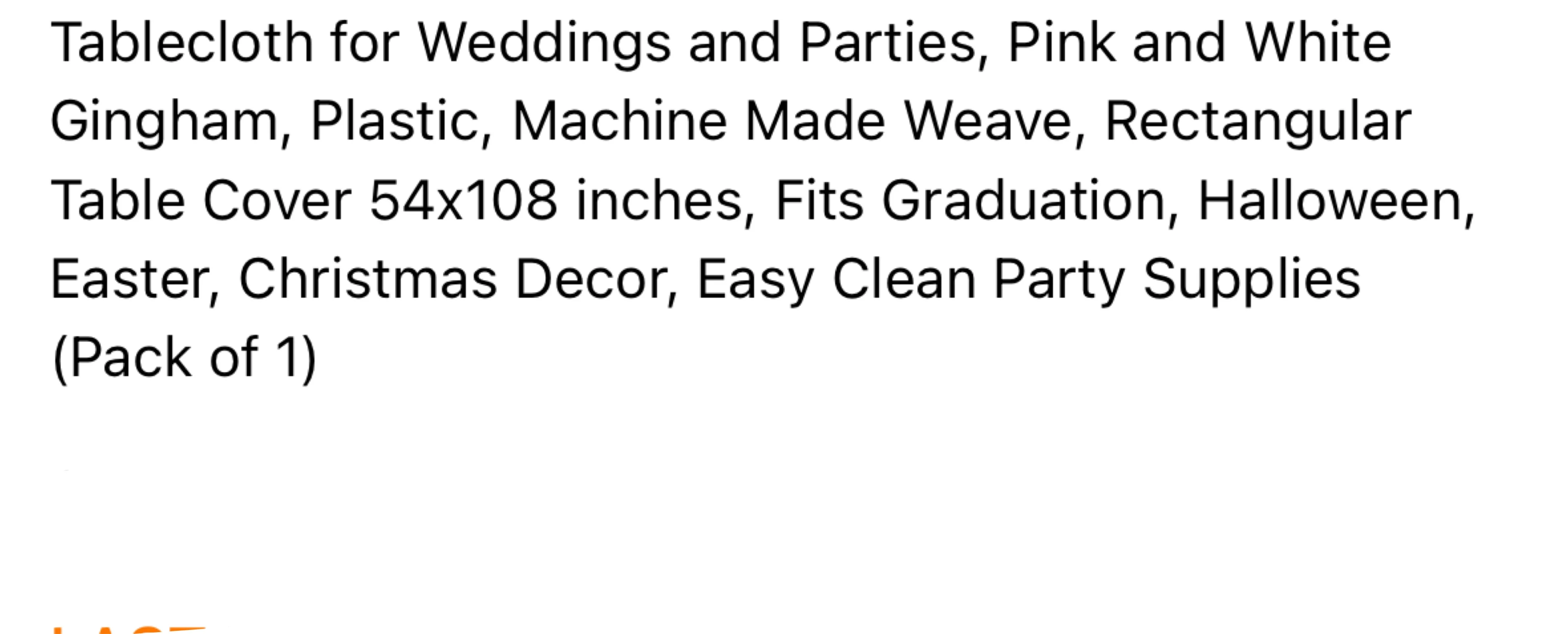 Disposable Pink and White Gingham Tablecloth image indicator(2)