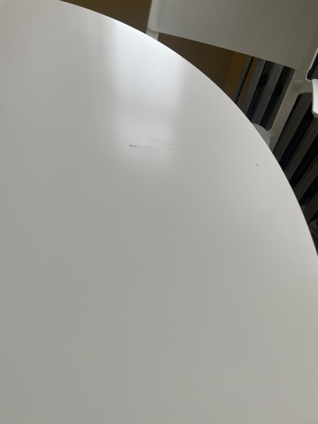 White Round Dining Table and Chairs - photo 3