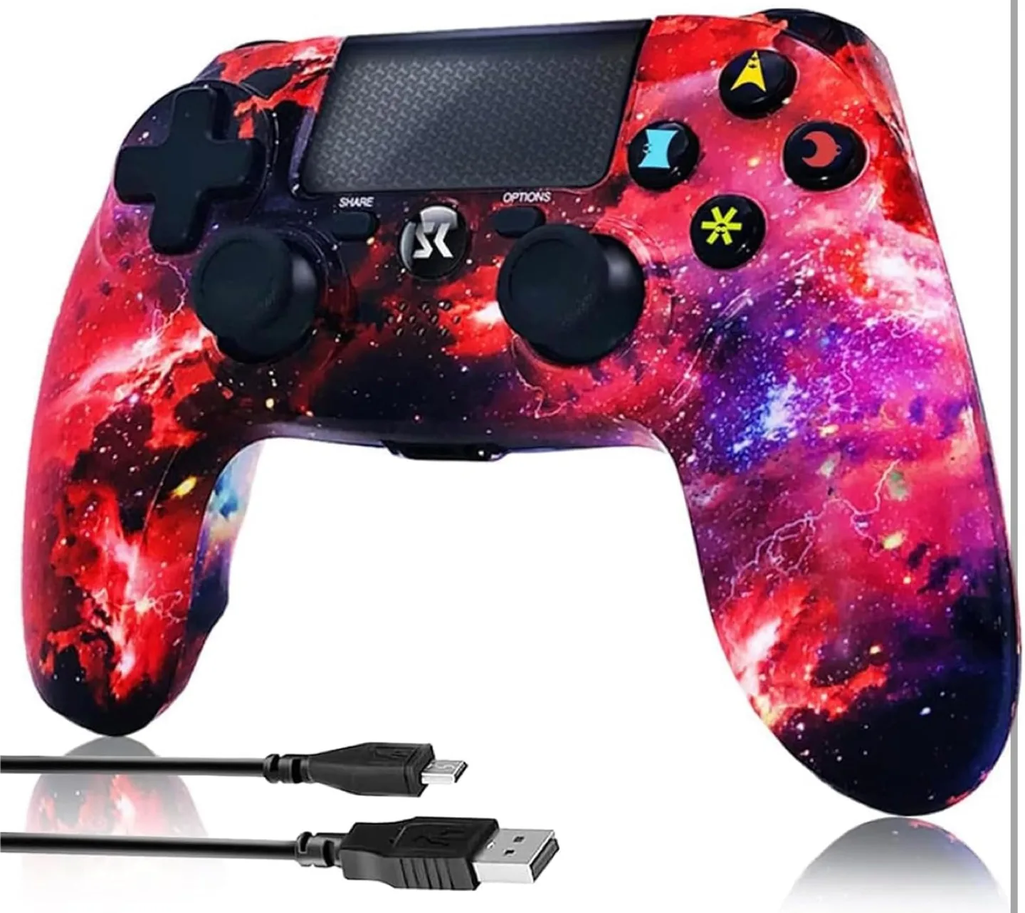 Wireless Controller (PS4, iOS, Android) (Red) image indicator(2)