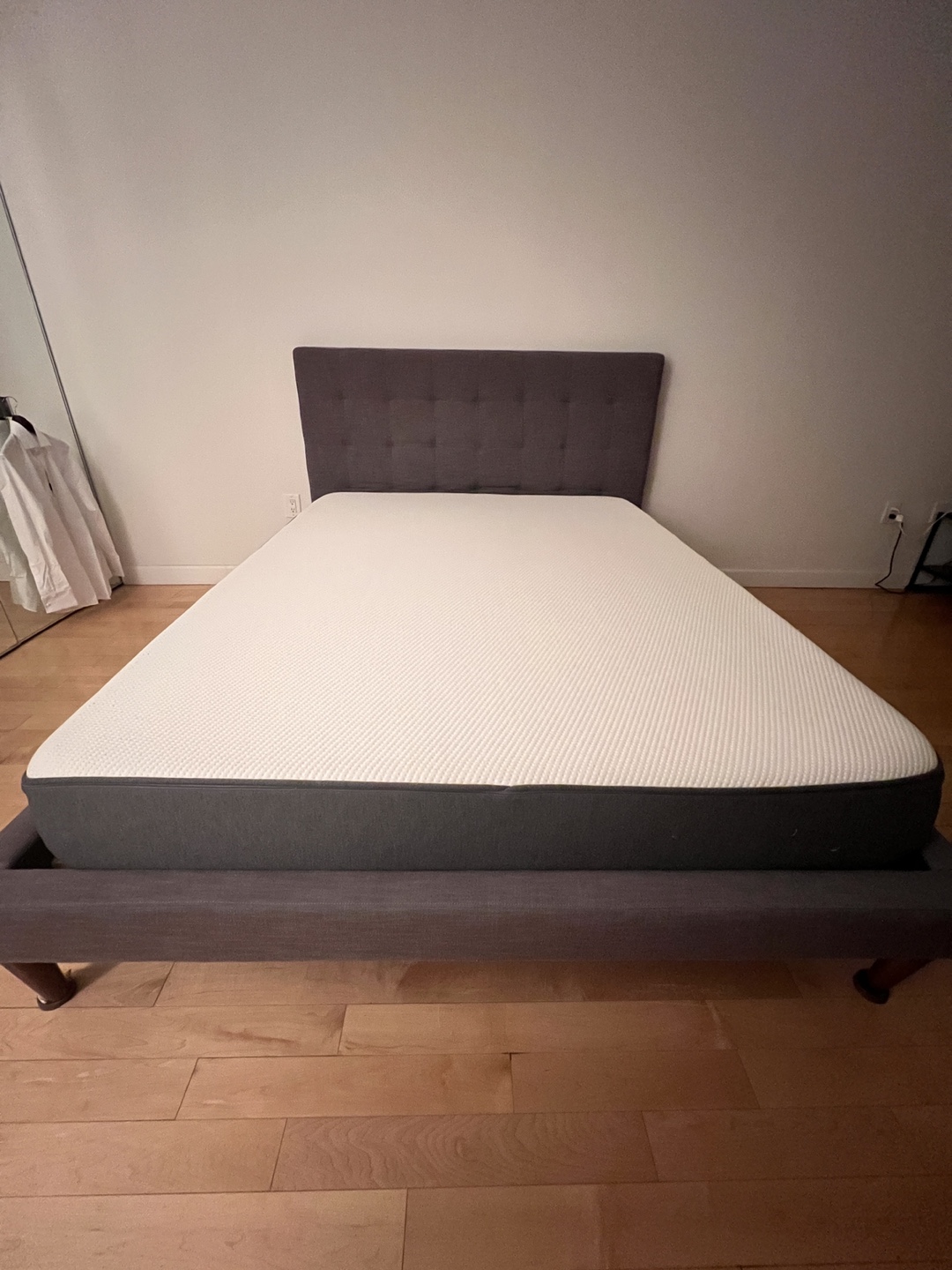 Queen West Elm Bed + Casper Mattress – Great Deal