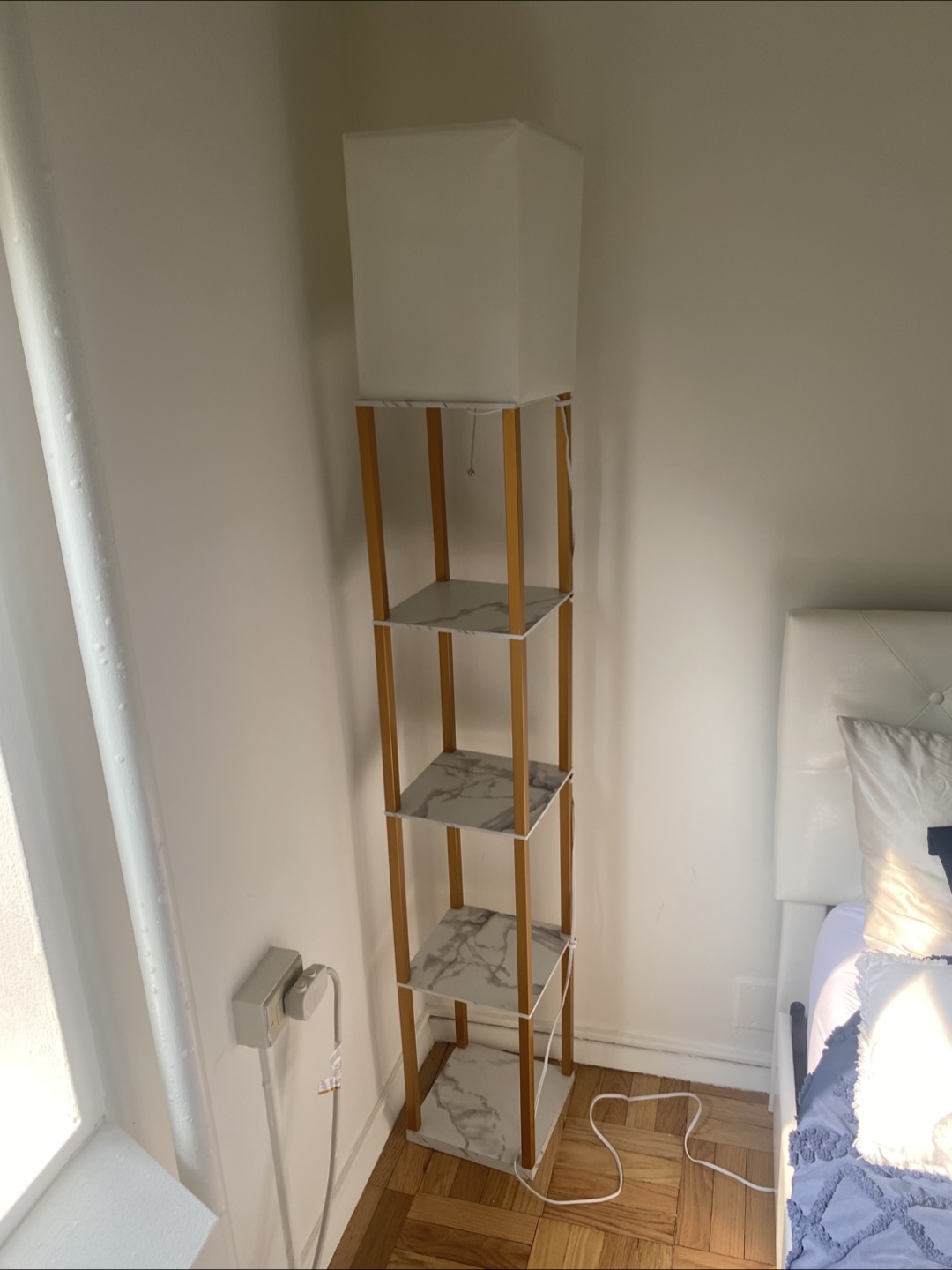Floor Lamp with Shelves