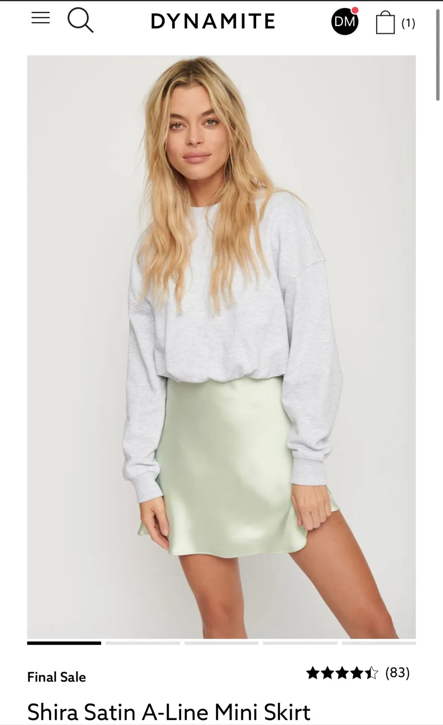Dynamite Shira mini skirt - Baby Mint S thumbnail