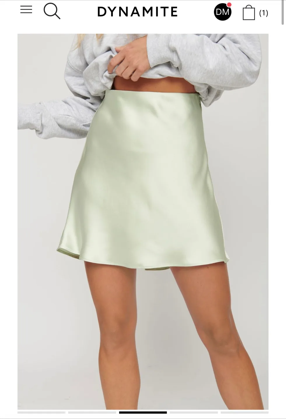 Dynamite Shira mini skirt - Baby Mint S image indicator(2)