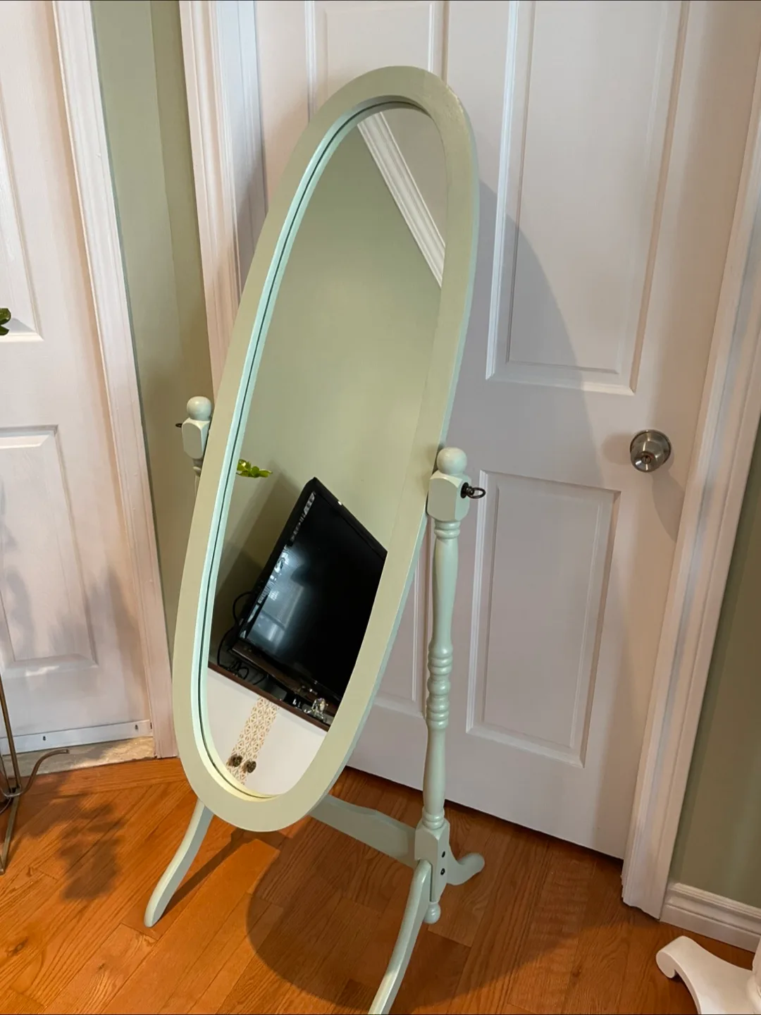 Solid Wood Standing Mirror image indicator(10)