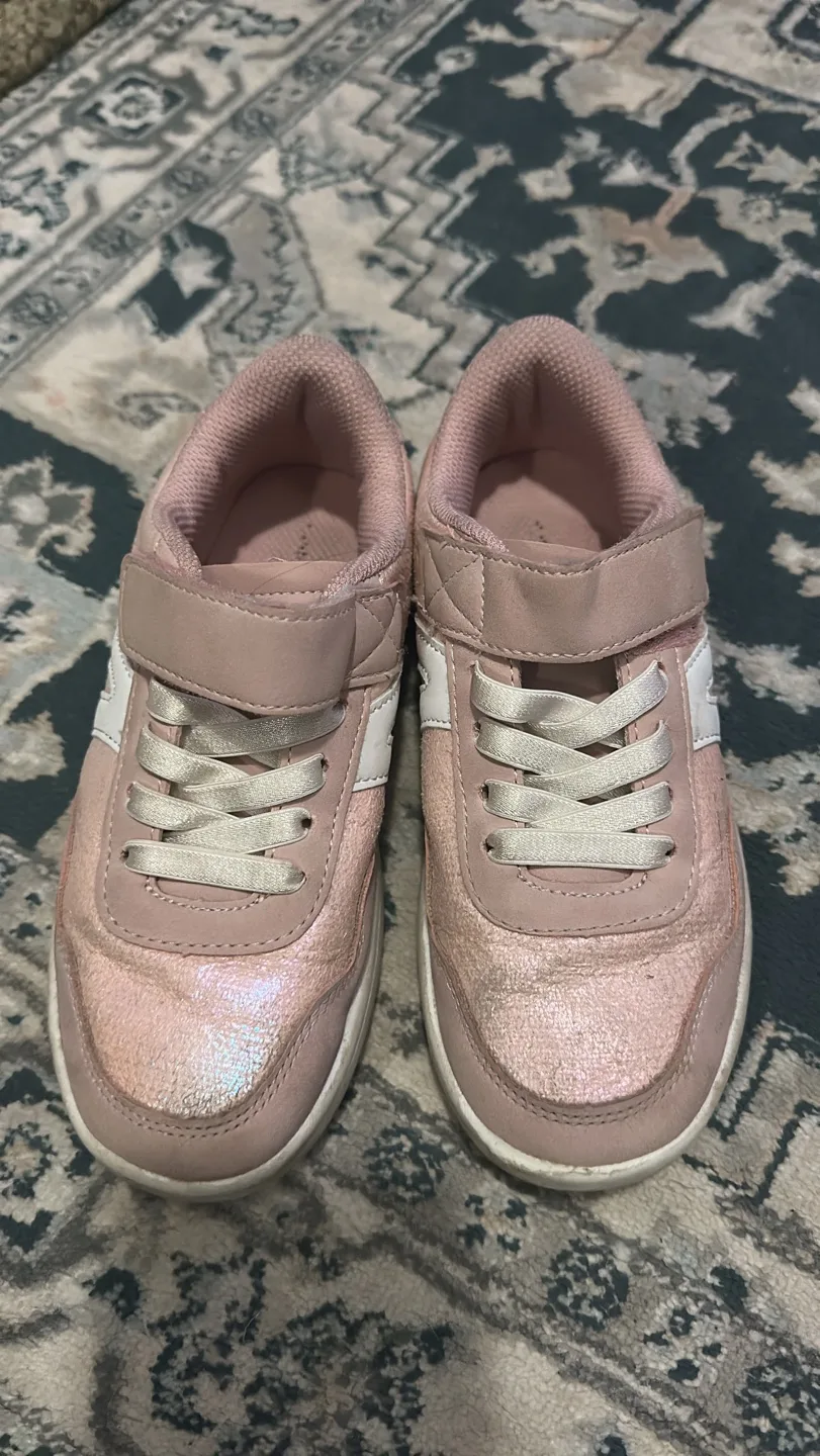 Pink and White Sneakers