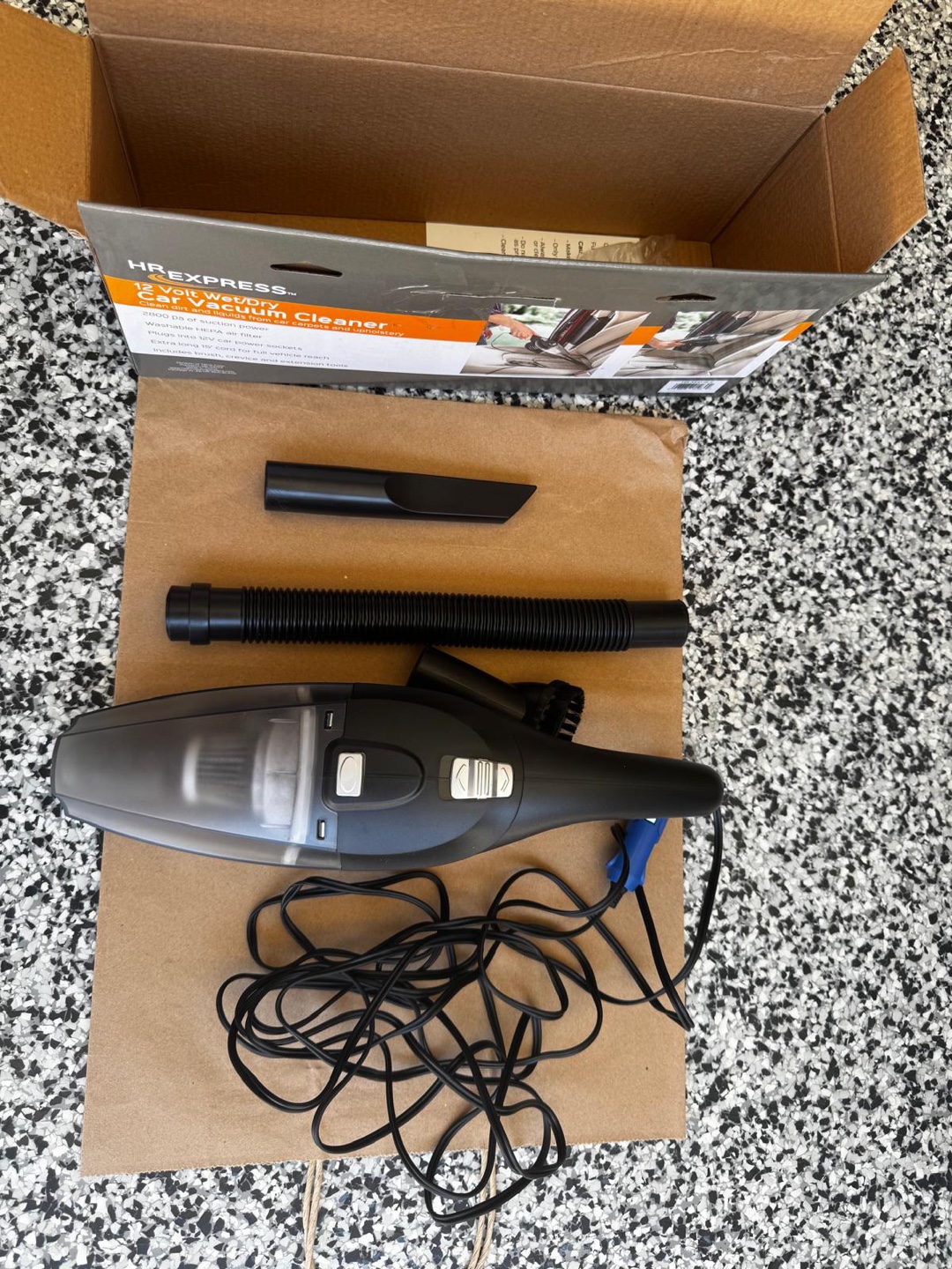 HR Express 12V Wet/Dry Car Vacuum Cleaner