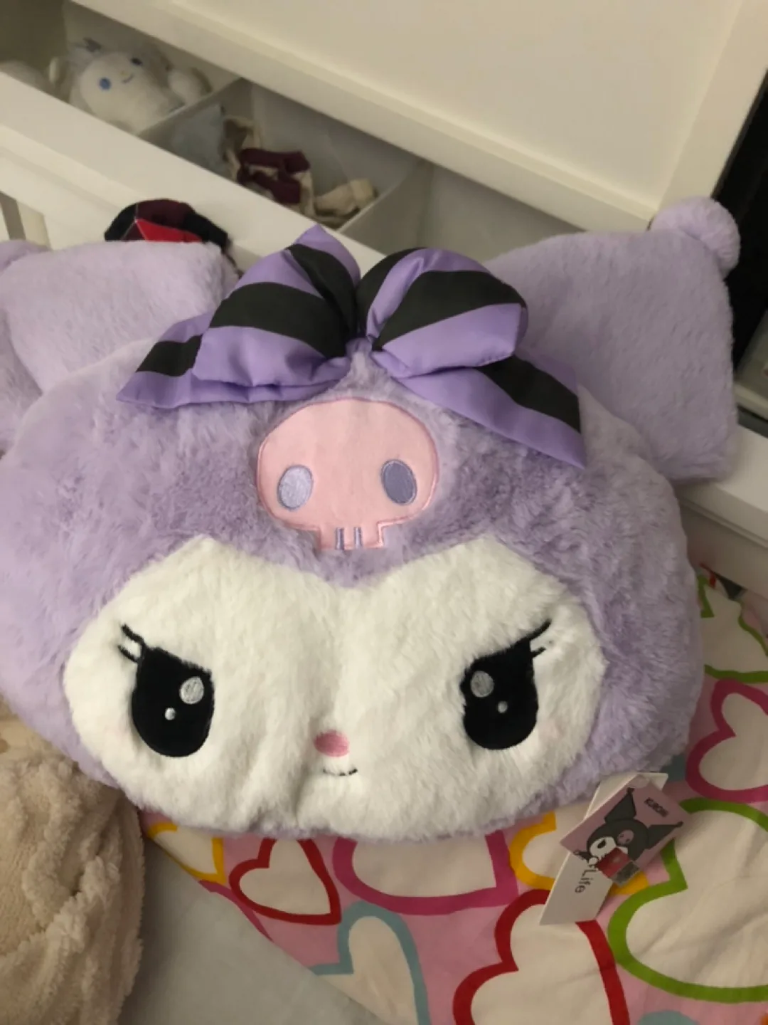 Miniso Kuromi Plush Pillow thumbnail