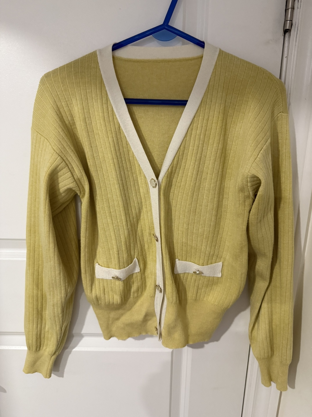 Yellow Cardigan Sweater