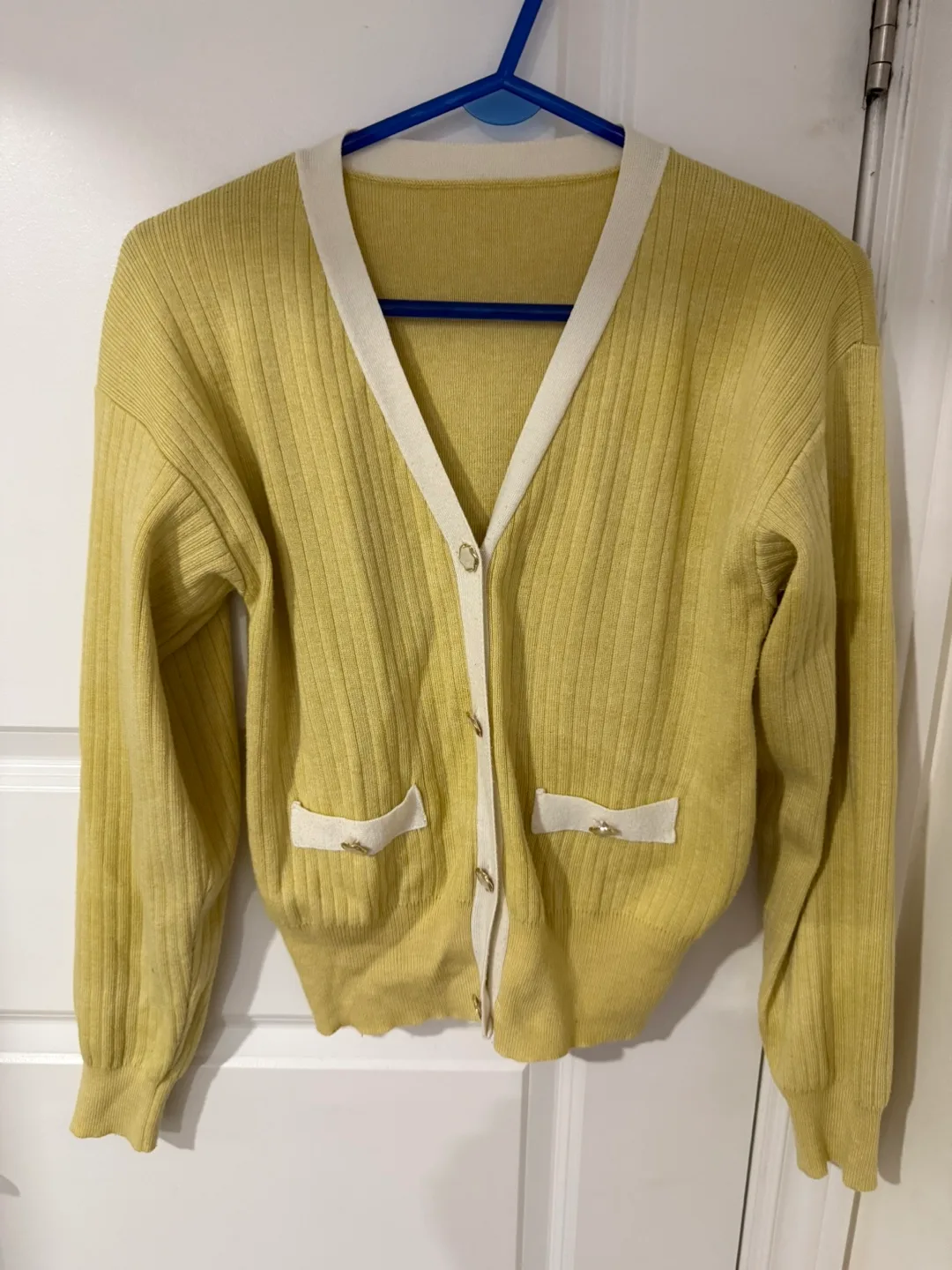 Yellow Cardigan Sweater thumbnail