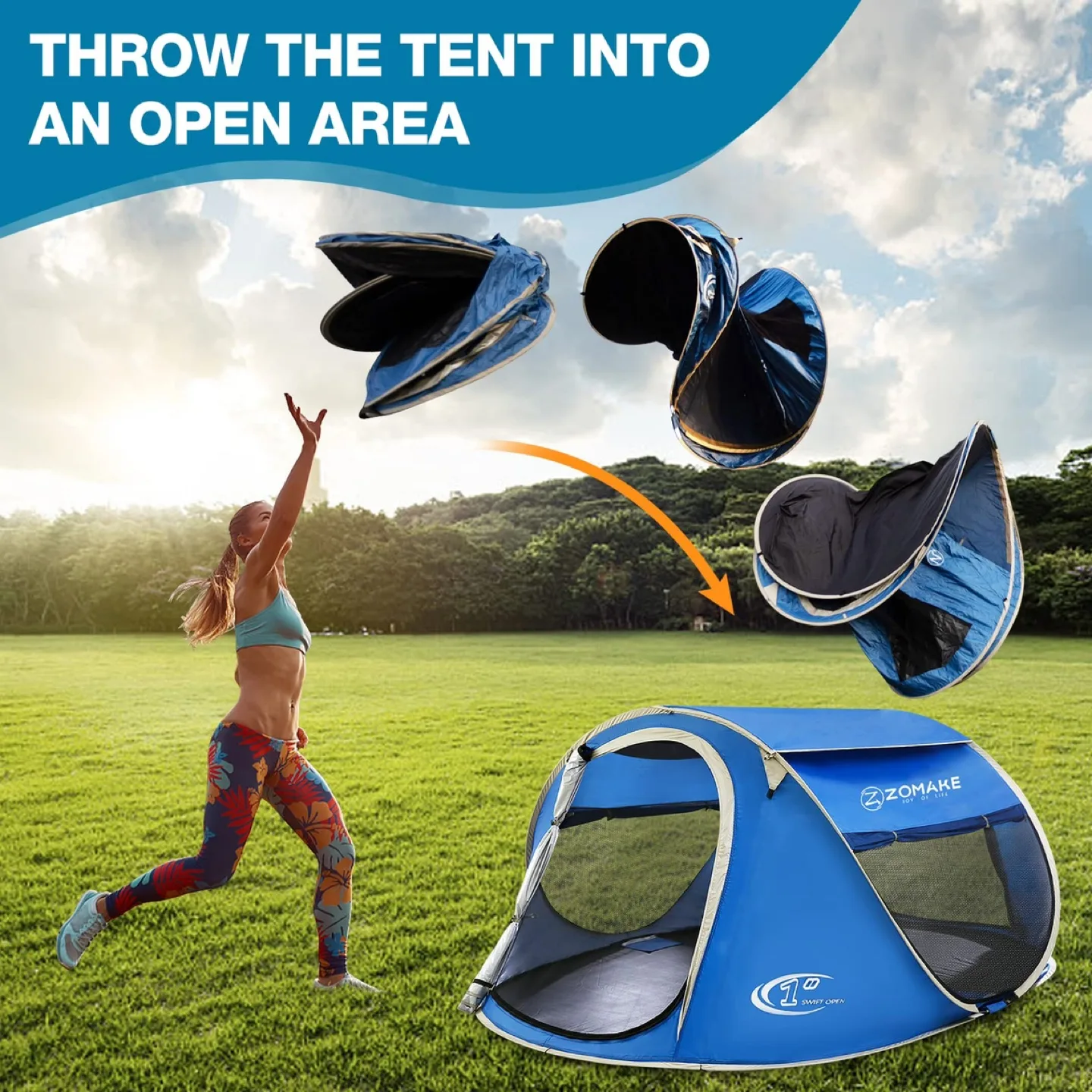 ***Moving Sale*** Easy Pop Up Tent (2-4 People size) image indicator(5)