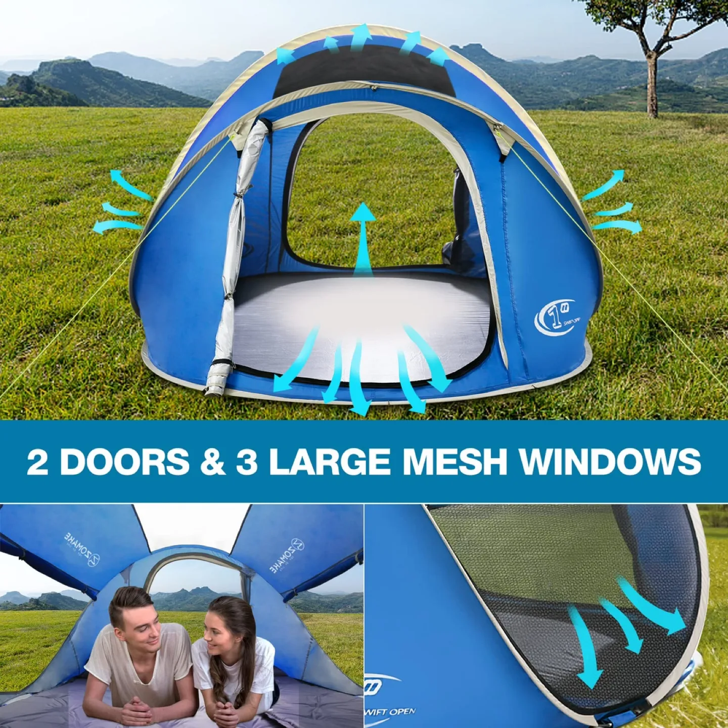 ***Moving Sale*** Easy Pop Up Tent (2-4 People size) image indicator(6)