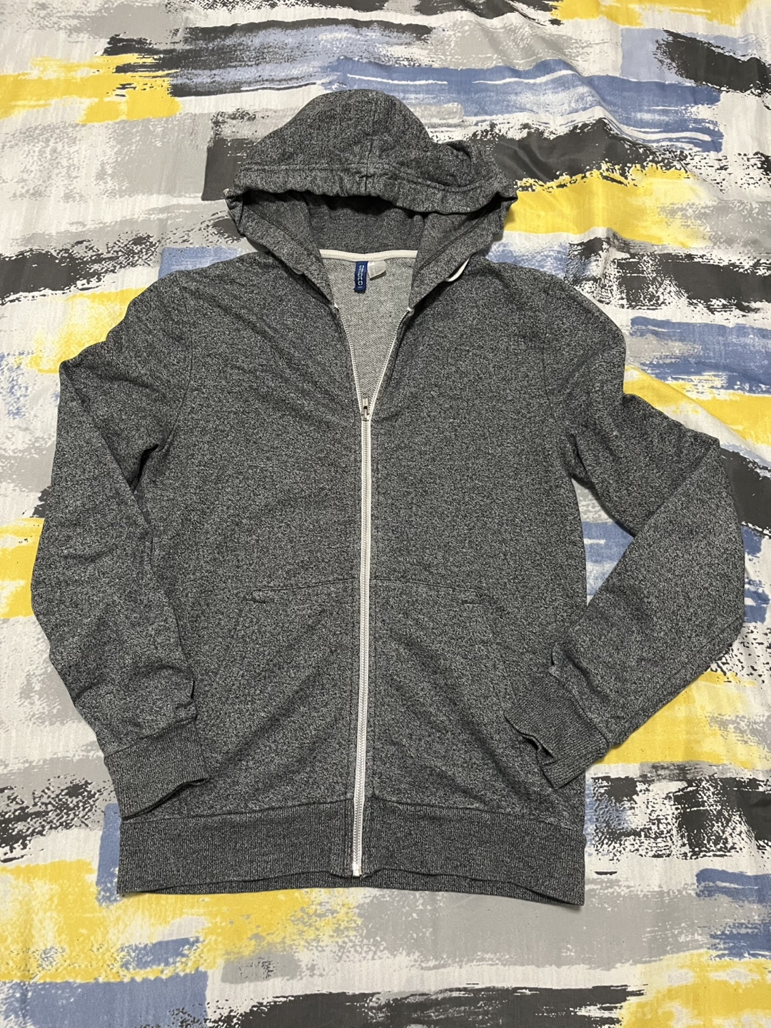 H&M Grey Zip-Up Hoodie