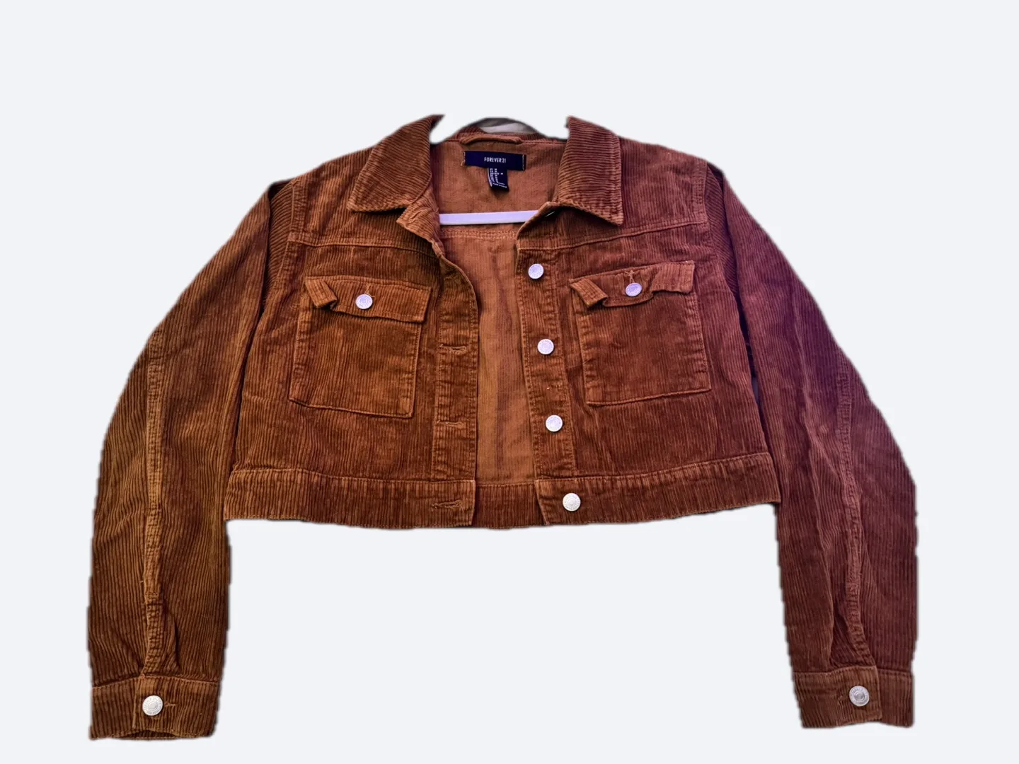 Forever 21 Corduroy Cropped Jacket thumbnail