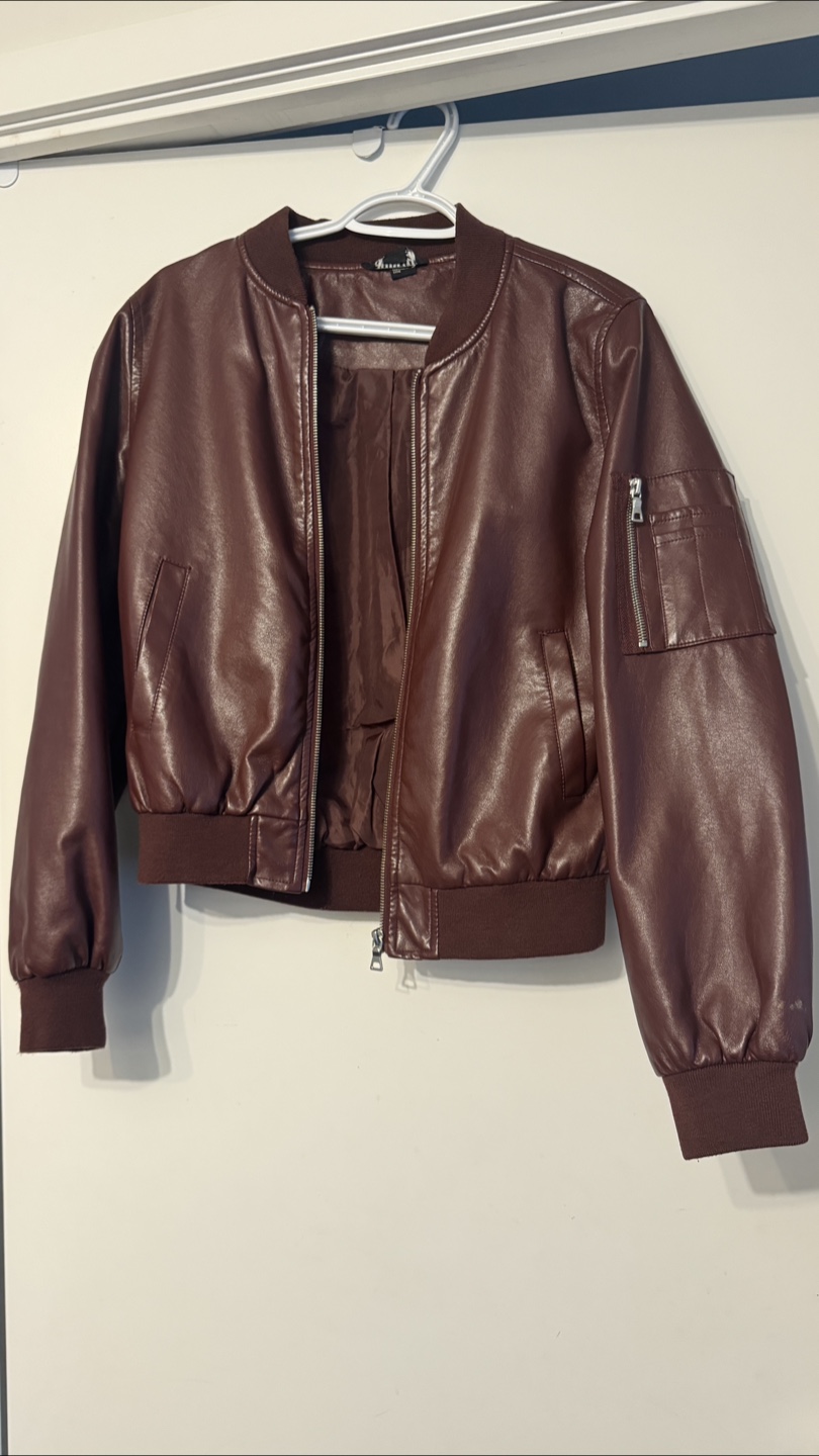 Maroon Bomber Jacket