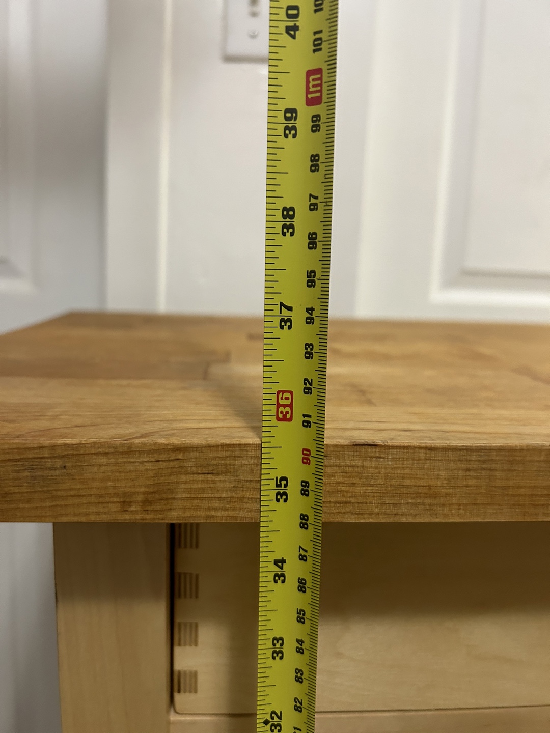 Ikea FORHOJA Wooden Kitchen Island with Drawers - photo 4