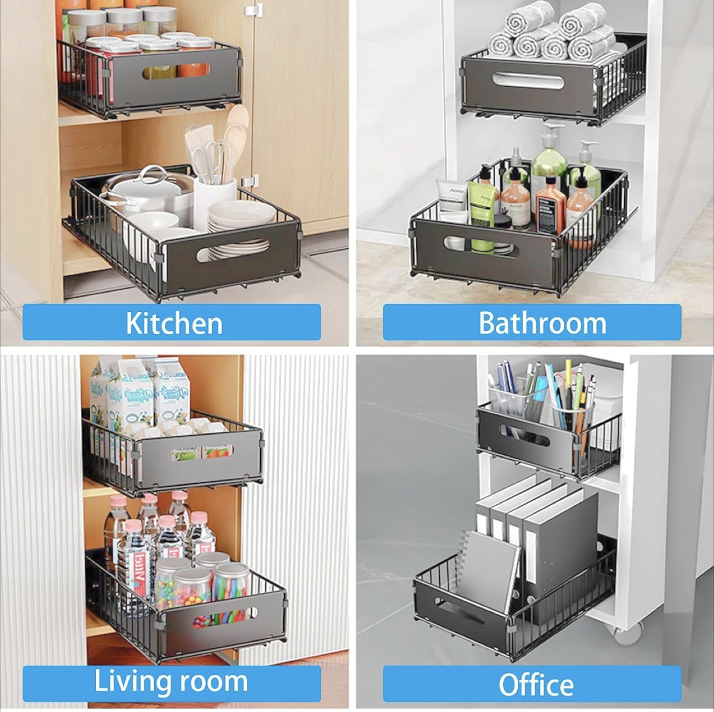 Under-Sink Pull-Out Organizer Baskets - photo 2