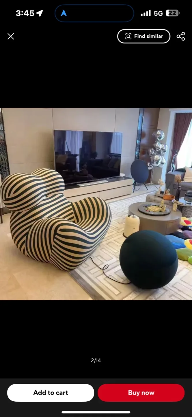 Up50 la mama Lounge Chair with Ottoman b&b Italia 1969 design image indicator(3)