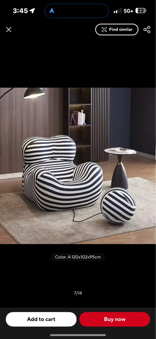 Up50 la mama Lounge Chair with Ottoman b&b Italia 1969 design image indicator(8)