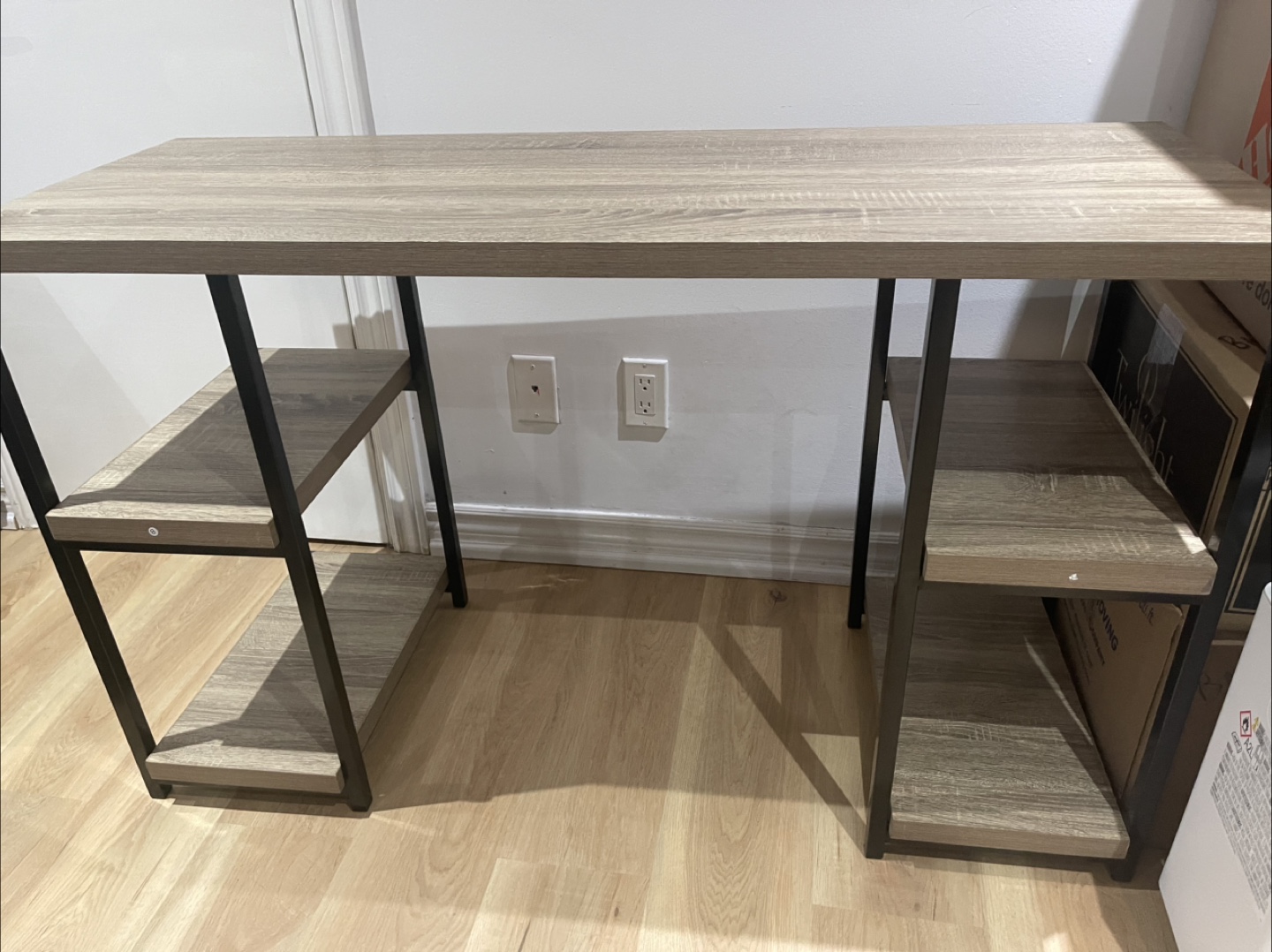 Modern Desk with Shelves