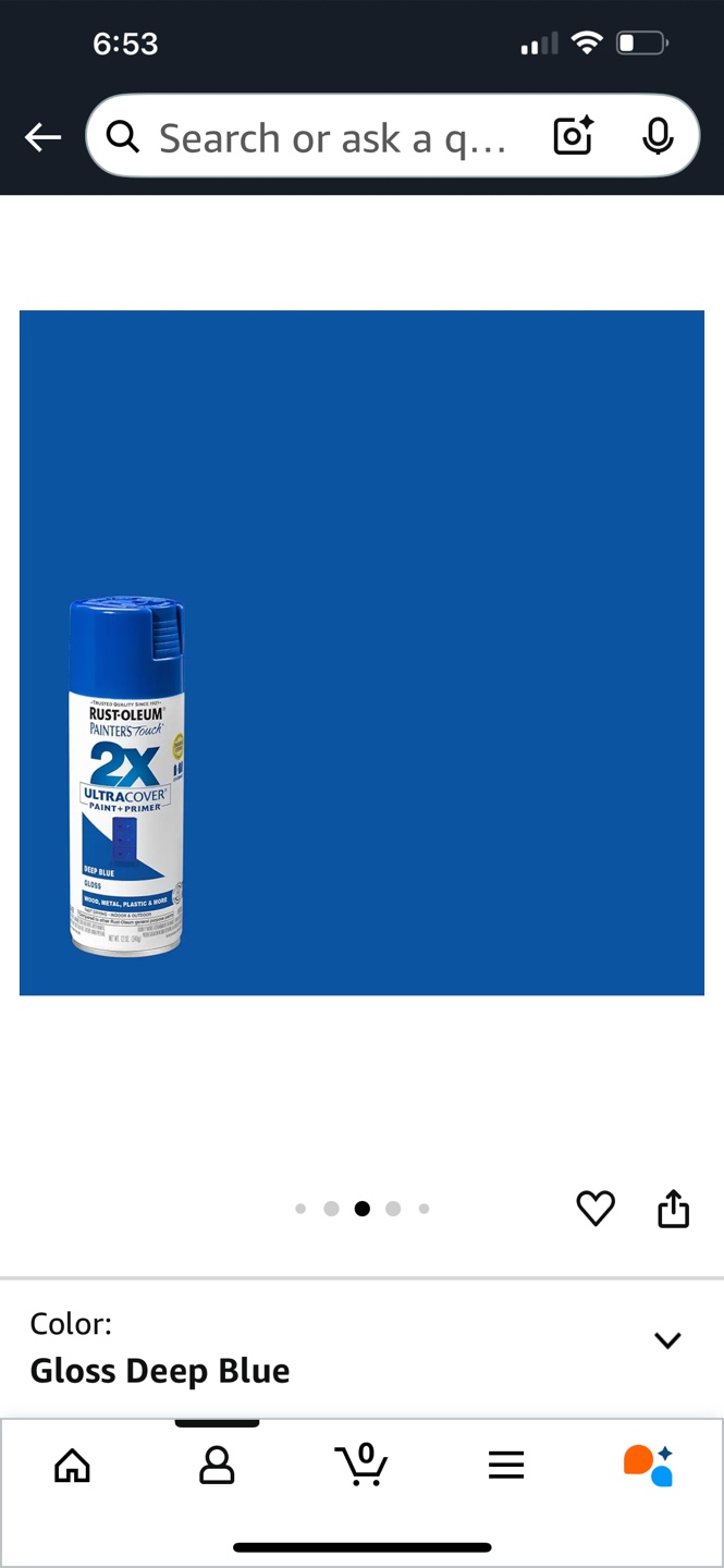 Rust-Oleum Painters Touch Ultra Cover 2X Spray Paint - Deep Blue - photo 3