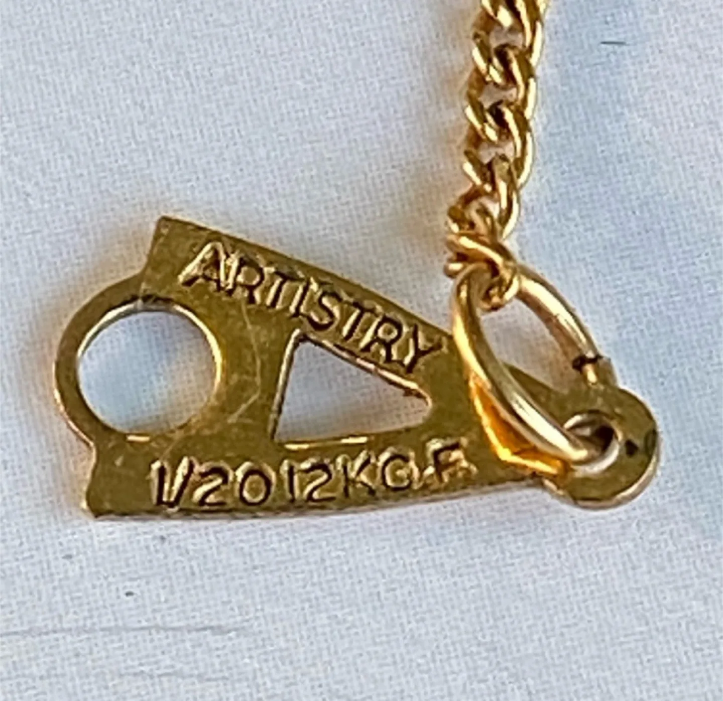 Vintage Genuine Jade Pendant & Chain – genuine 12K Gold Filled image indicator(2)