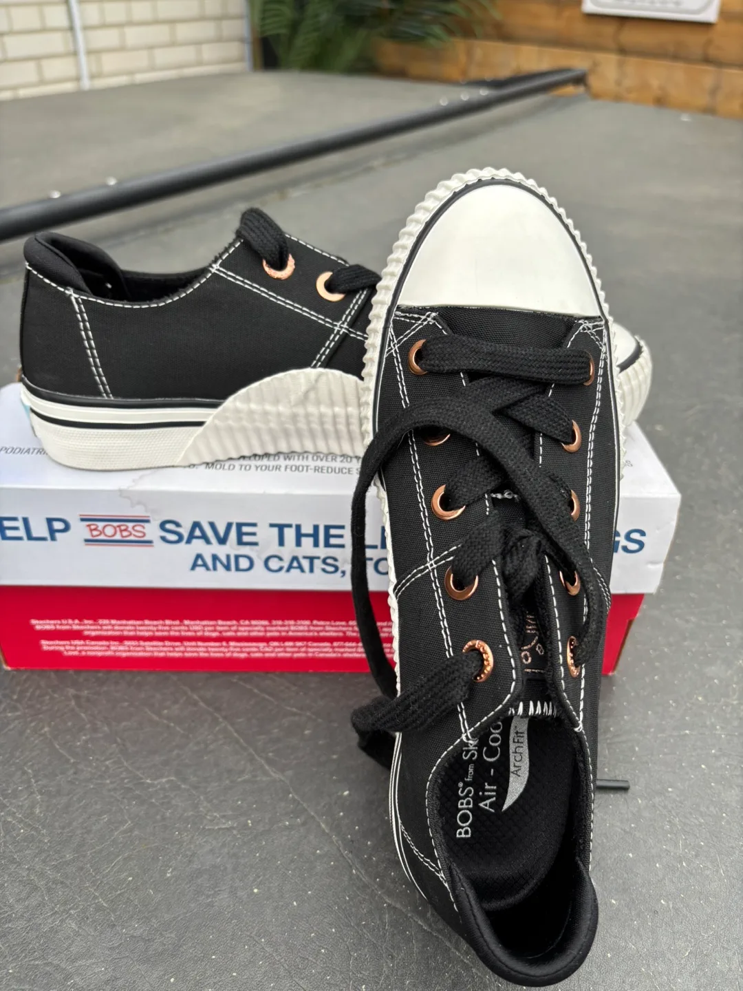 BOBS from Skechers Black Canvas Shoes image indicator(3)