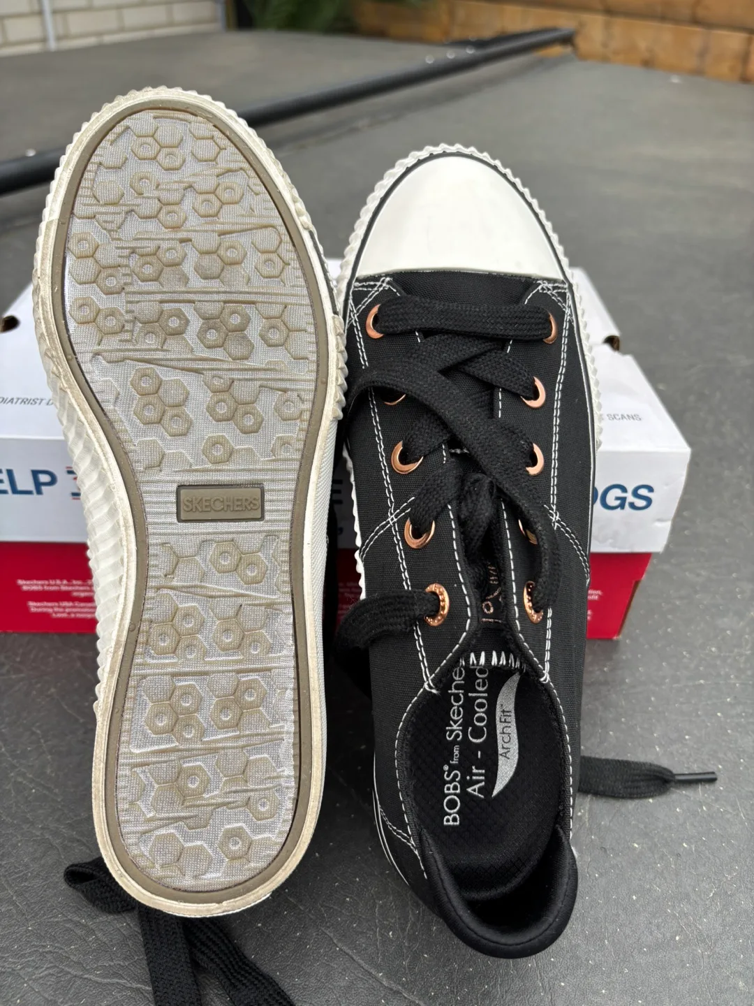 BOBS from Skechers Black Canvas Shoes image indicator(2)