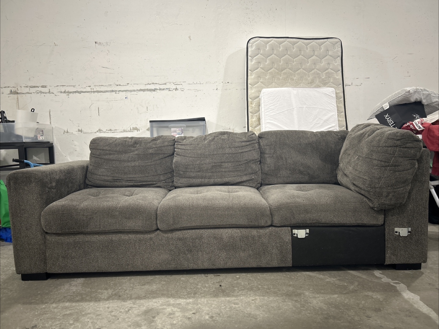 Grey Couch with Storage