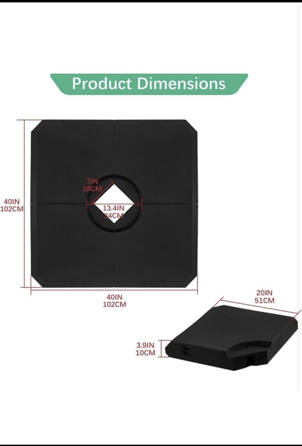Patio umbrella base set - photo 5