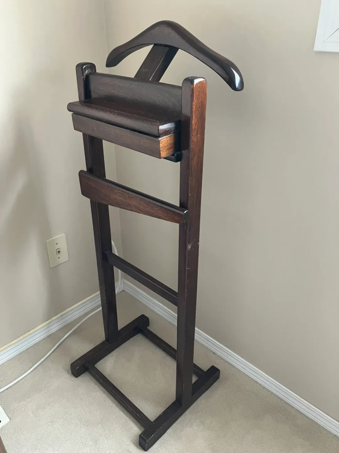 Vintage Wooden Valet Stand thumbnail