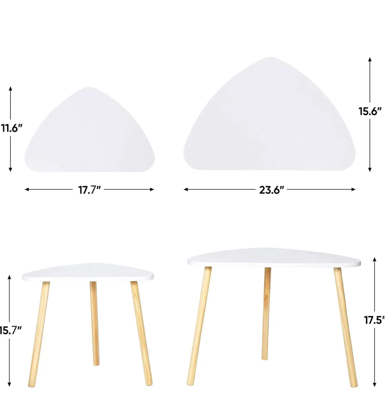Nesting coffee end table set of 2 image indicator(5)