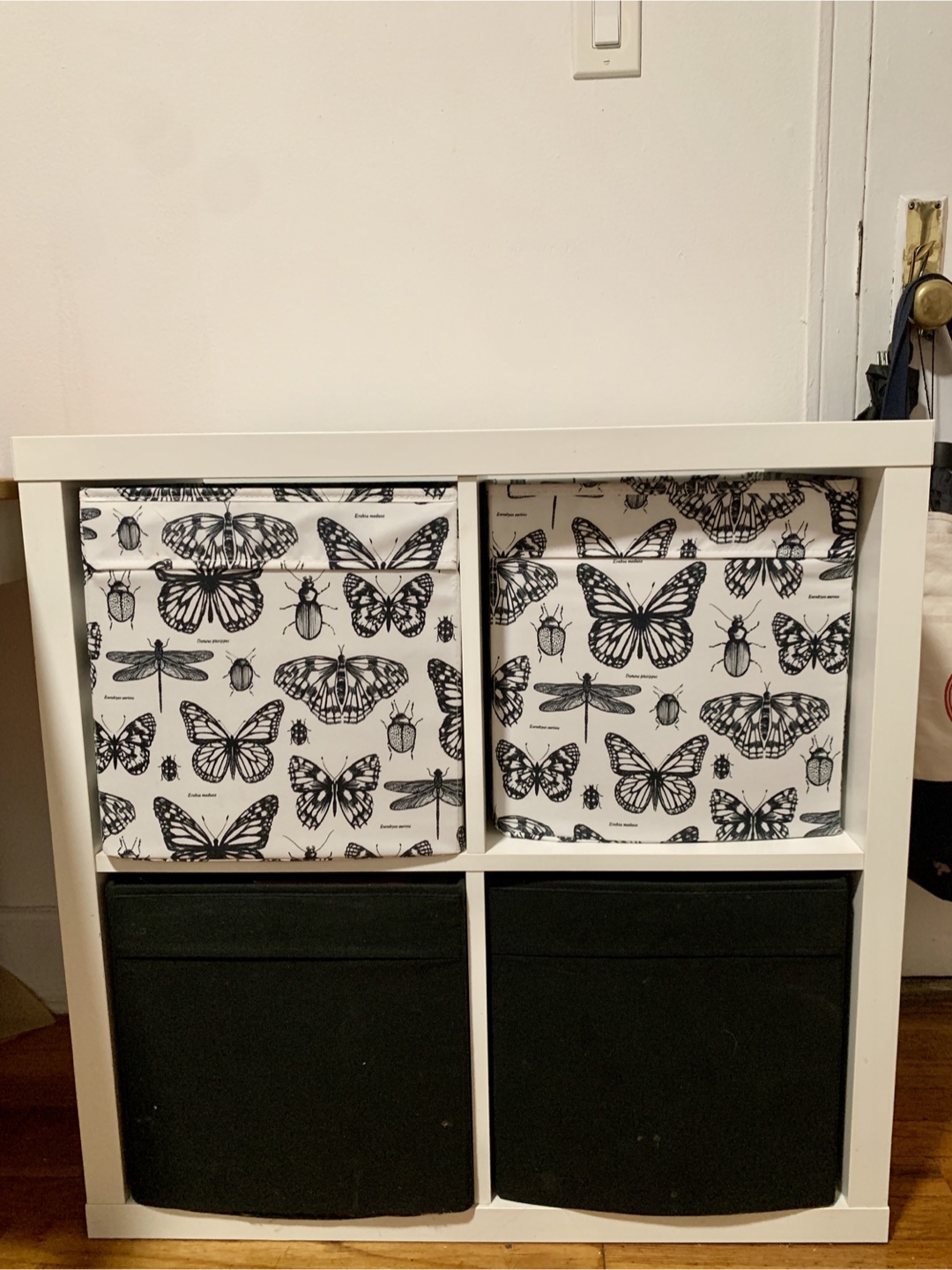 KALLAX IKEA Shelf unit, high gloss white, 30 1/8x30 1/8 "