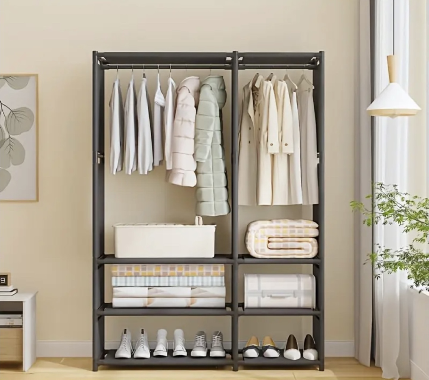 Black Portable Wardrobe