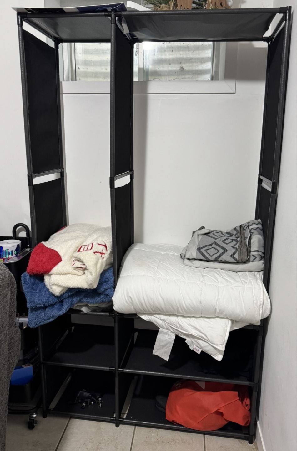 Black Portable Wardrobe - photo 2