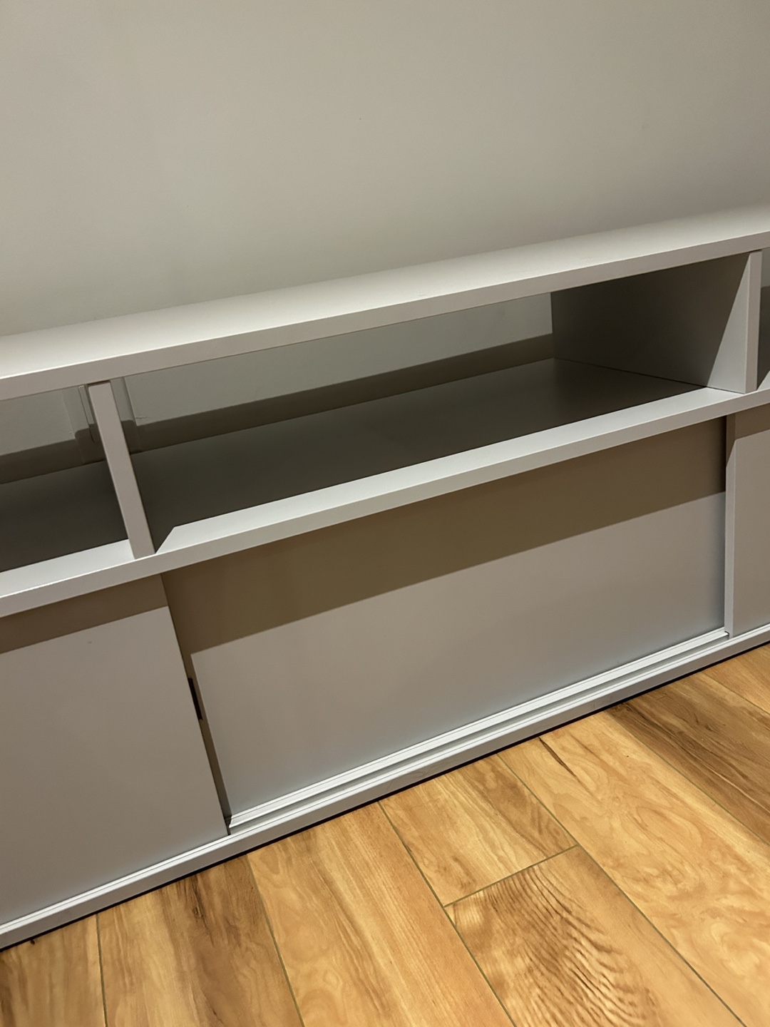 SPIKSMED TV bench, light gray - photo 3
