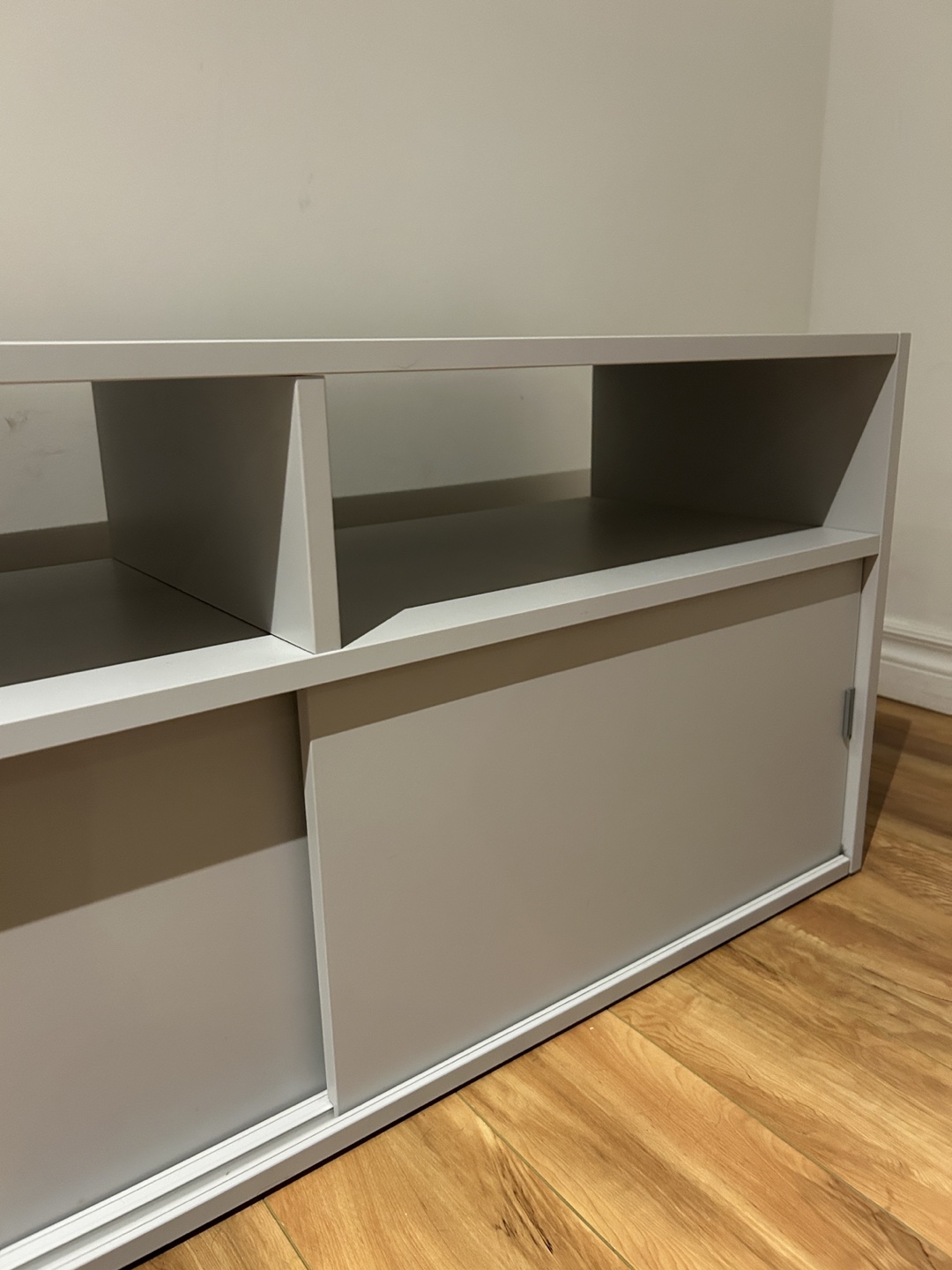 SPIKSMED TV bench, light gray - photo 4