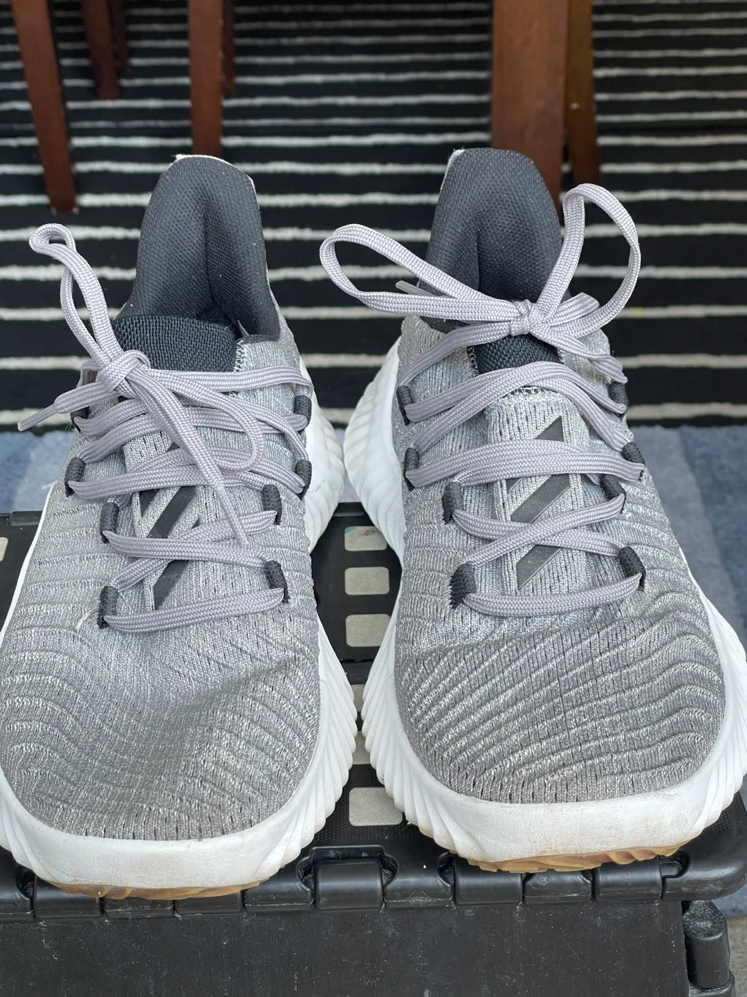 Grey athletic sneakers adidas image indicator(3)