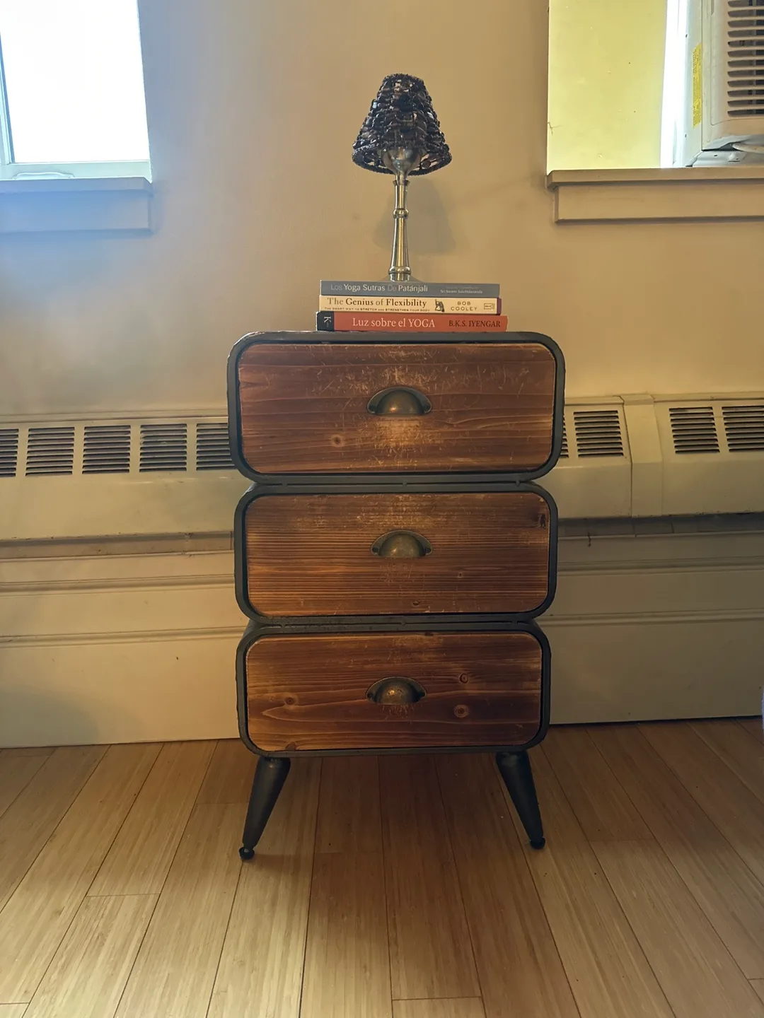 Industrial Style 3-Drawer Nightstand thumbnail