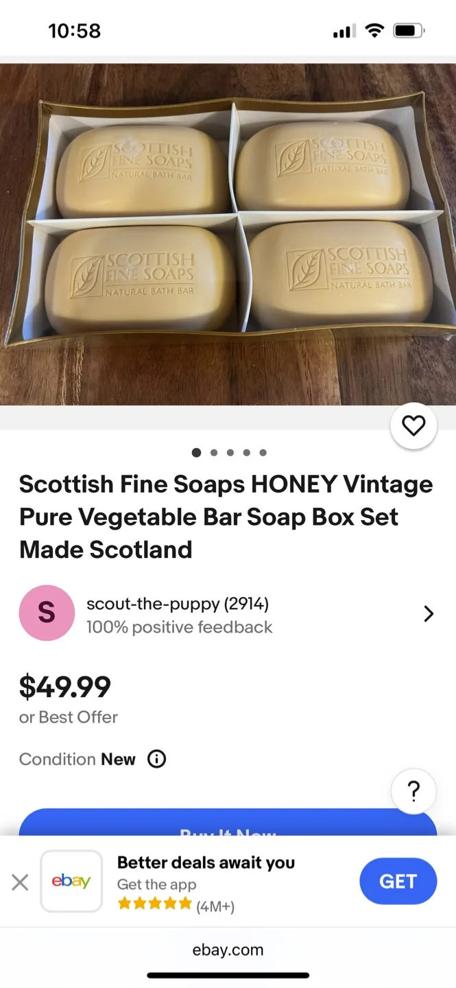 Scottish Fine Soaps Almond Bath Bars NEW image indicator(5)