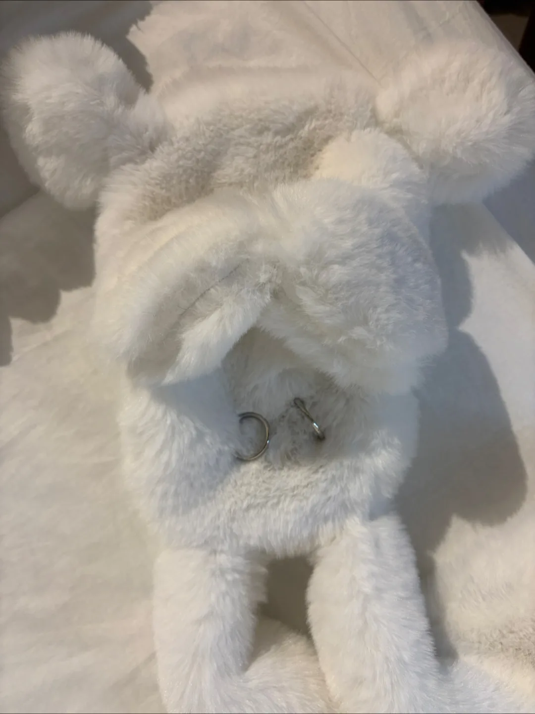 White Furry Bunny mini bag image indicator(4)
