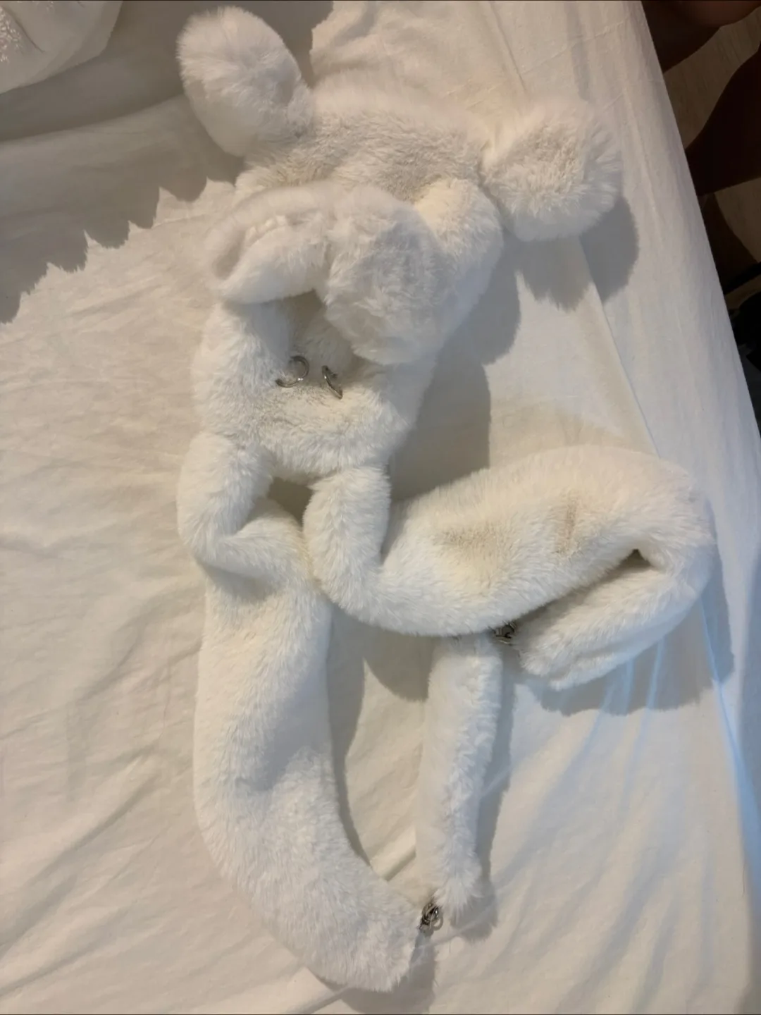 White Furry Bunny mini bag image indicator(3)