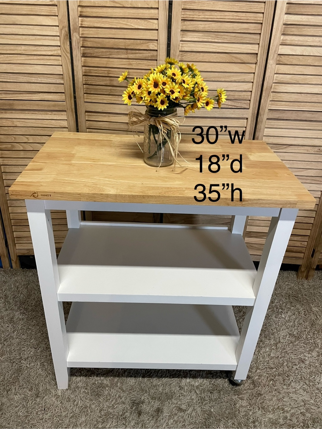 Trinity Kitchen Island Cart - photo 4