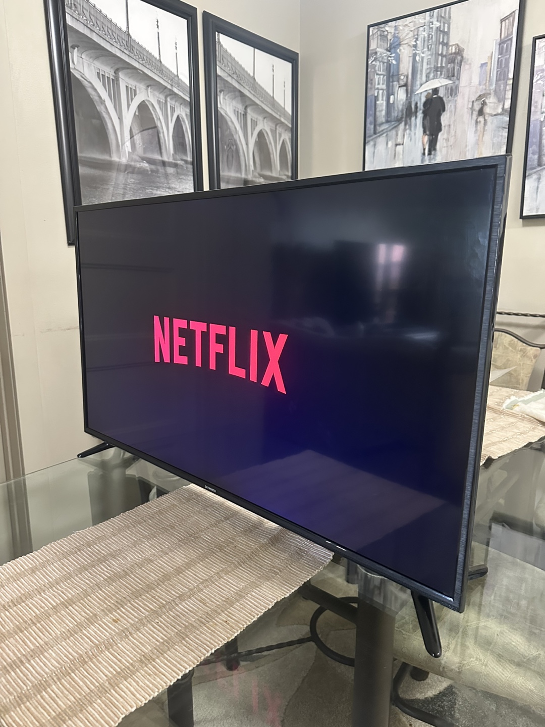 55-Inch Sanyo 4K UHD Smart TV – Like New - photo 4