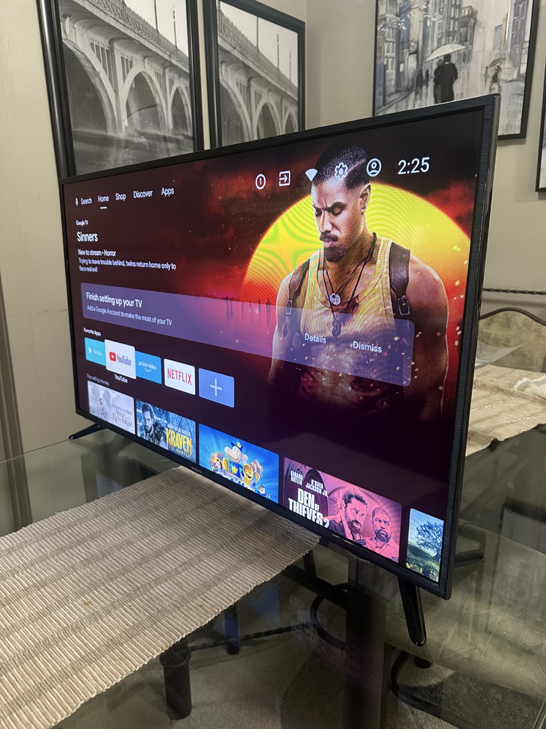 55-Inch Sanyo 4K UHD Smart TV – Like New - photo 2